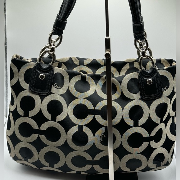 COACH Kristin Op Art Sateen satchel - Picture 2 of 15